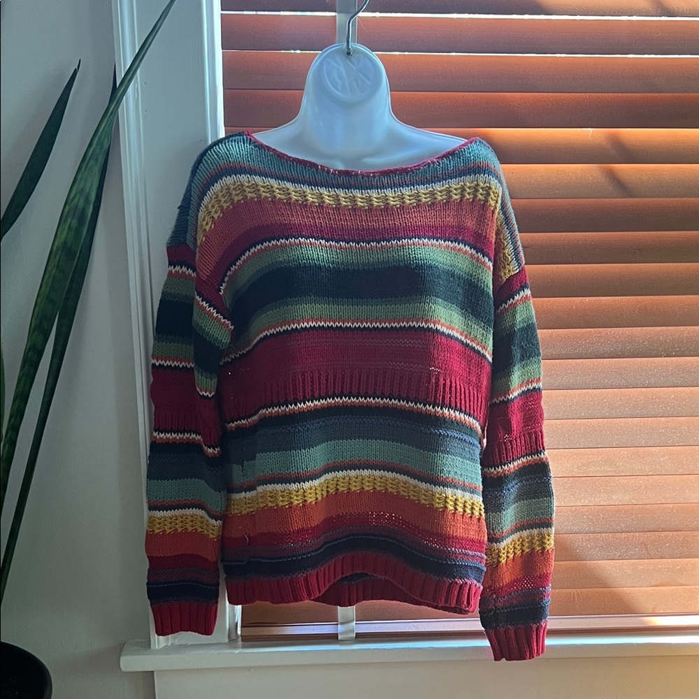 Chaps Multicolor Striped Women's Sweater